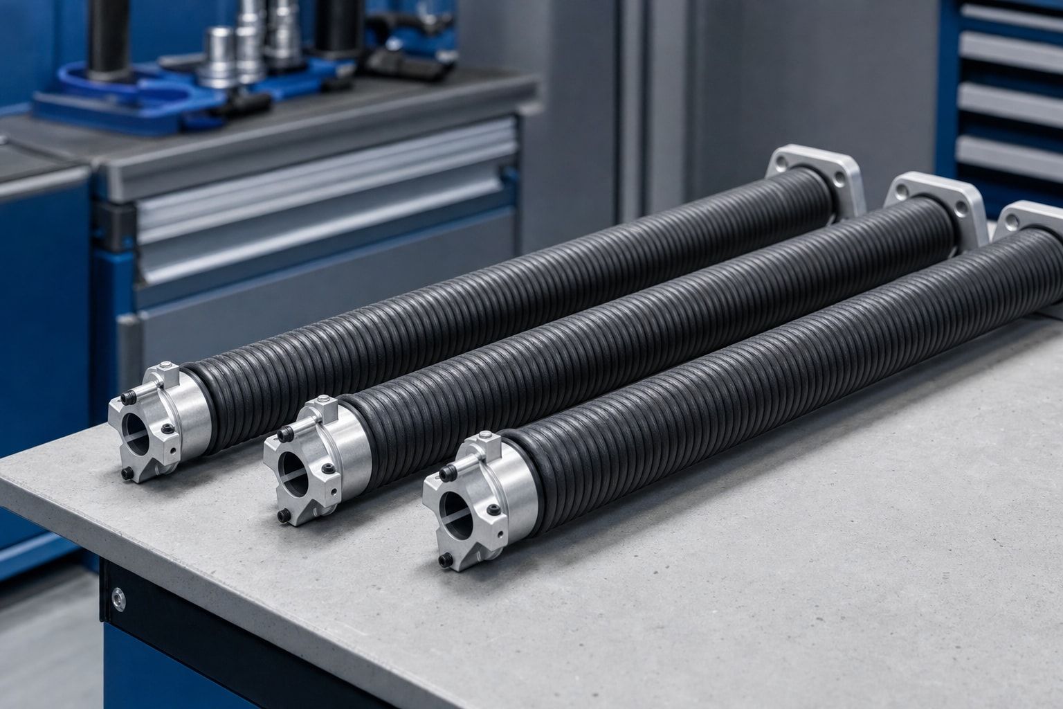 Glass-fibre composite garage door springs